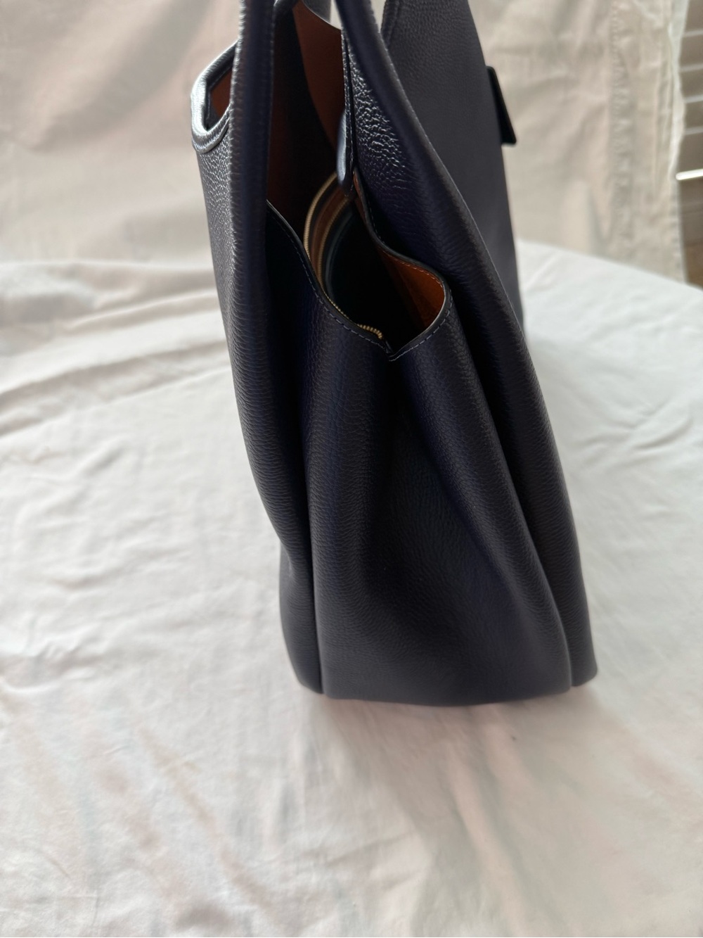 Coach Navy Blue Brooklyn Shoulder Bag 39 - Picture 4 of 10